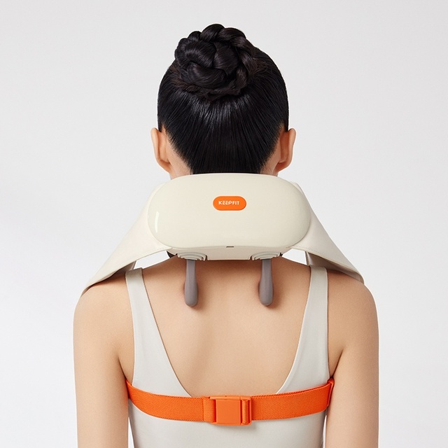 Portable Wireless Neck & Shoulder Massager with Graphene Far-infrared Heating for Neck Pain Relief Office & Travel Use