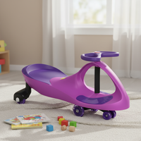 Voiture à pédales personnalisable avec logo et motifs, jouet pour enfants avec musique, lumières et aide à l'équilibre en plastique, pour 2-4 ans