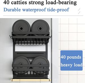 Étagère de cuisine gain de place pour assaisonnements, support robuste pour armoire, étagères flottantes, <span class=keywords><strong>rangement</strong></span> d'<span class=keywords><strong>épices</strong></span>, support métallique réglable à double niveau - Product Image 5