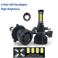 Faro Delantero de Luz Alta y Baja de 65W para Camioneta, Kit de Luz Cuadrada de 7 Pulgadas H4 Para HB3 9005 9006, Faro LED para Auto, ATV, SUV
