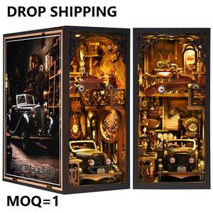 Kit DIY para Rincón de Lectura y <span class=keywords><strong>Casa</strong></span> de Muñecas de Madera - Kit de Arquitectura de <span class=keywords><strong>Casa</strong></span> en Miniatura con Muebles para Muñecas para Exhibición Creativa - Product Image 1