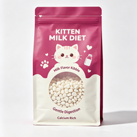 Sacs d'emballage personnalisés imprimés pour aliments pour animaux de compagnie, en gros, avec fond plat et soufflets latéraux, pour aliments pour animaux