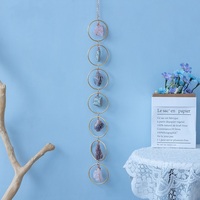 Pendentif attrape-soleil en cristal de pierres de guérison naturelles à 7 chakras pour la décoration intérieure de l'arc-en-ciel