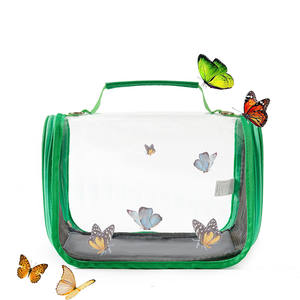 Transparent PVC Insecte Papillon Habitat Cage Portable En Plein Air Insecte Observateur Pliable Critter Box pour DIY <span class=keywords><strong>Observation</strong></span> Des <span class=keywords><strong>Insectes</strong></span> - Product Image 3