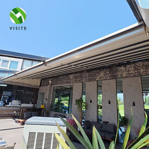 Toldo Retráctil Motorizado Plegable Deslizante de Fábrica YST, Techo de Aluminio con Pantalla, Cortina Lateral e Iluminación - Product Image 1