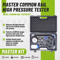 Kit de test haute pression pour rail commun diesel 2000 bars, manomètre de pression de pompe à carburant, outil de diagnostic de fuite d'injecteur