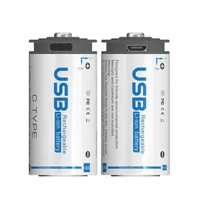 Hochwertig ersetzen aaa altmodische Trocken batterien Typ c Mikro-USB-Aufladung 1,5 V Li-Ion wiederauf ladbare Batterie