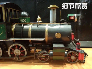 <span class=keywords><strong>Tren</strong></span> de vapor Parque de Atracciones Decoraciones <span class=keywords><strong>Tren</strong></span> de Navidad Patio Decoración Decorativo Metal Modelo Camión - Product Image 4