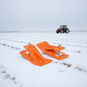 Protections antidérapantes pour bords de godets de tracteur, 2 pièces, en fonte, pour déneigement, pièces de machines agricoles - Product Image 2