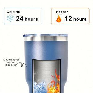 Gobelet isotherme personnalisé de 30 oz à double paroi en acier inoxydable, tasse à café et à eau à prix abordable, tasses de voyage pour voiture de 30 oz avec couvercle - Product Image 2