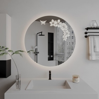 Miroir LED intelligent circulaire moderne personnalisable pour salle de bain, idéal pour appartement - Vente en gros usine