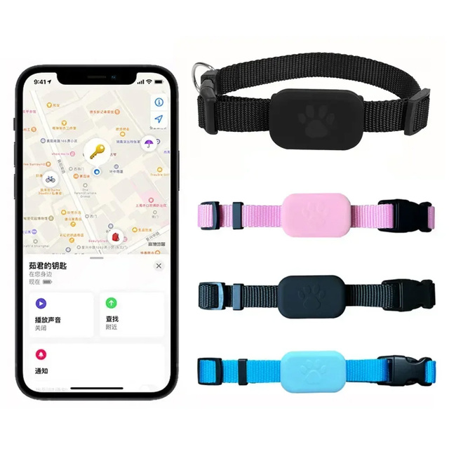 Wholesale Anti-Lost Smart Locator GPS Pet Tracker Collar for Cats Dogs Waterproof Silicone Good Price IOS Android Compatible