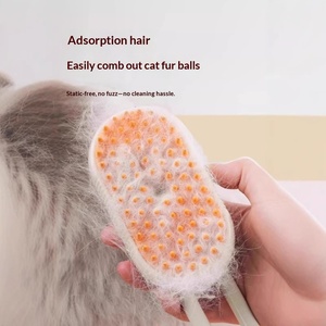 環境に優しいペット用グルーミングブラシスプレー、マッサージ・抜け毛防止・静電気防止バスマッサージブラシ（猫・犬兼用、浴室で使用可能） - Product Image 4