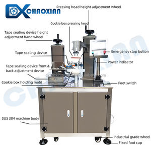 Boîte en fer blanc en forme de <span class=keywords><strong>coeur</strong></span> Cookie Chocolat Imprimé BOPP Bande Semi Auto Intelligent Machine à sceller/Canettes - Product Image 4