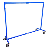 Support mobile réglable en hauteur pour peinture, robuste, pour panneaux de carrosserie automobile, avec 6 crochets, capacité de 220 lb