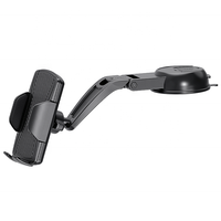 Support de téléphone Zippo en plastique avec ventouse, fixation solide et stable, accessoires de téléphone portable, bras flexible long, universel pour tableau de bord