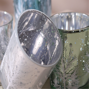 Ventes en gros de pots à bougies de luxe Linglang pour Noël avec couvercles, porte-bougie en verre pour la décoration de la maison, mariage - Product Image 6