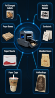 Einzelpass-Digitaler Tintenstrahldrucker für Kartonagen und Servietten Hochgeschwindigkeits-Papiertüten- und Takeout-Box-Druckmaschine