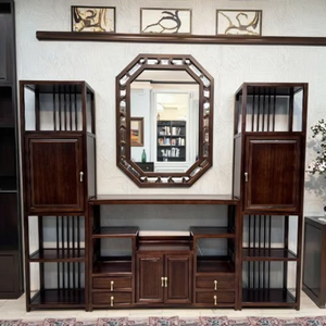 (<span class=keywords><strong>Jiang</strong></span> <span class=keywords><strong>Nan</strong></span> Xiao Zhen) Ménage Moderne Villa Grand Étage Plat Haut de Gamme Nouveau Style Chinois Stockage en Bois Massif - Product Image 1