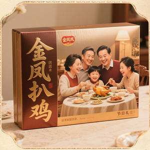 Coffret Cadeau Poulet Grillé Jinfeng Personnalisé – Emballage Haut de Gamme pour Spécialités Réputées – Boîte Cadeau Créative Personnalisée - Product Image 4