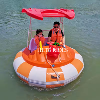 Bateau à pédales électrique pour adultes en FRP, bateau à pare-chocs pour jeux aquatiques sportifs