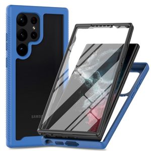 360 completo pellicola per animali domestici schermo proteggere TPU PC 2 in 1 custodia per telefono per Samsung Galaxy S24 ultra S23FE S22 <span class=keywords><strong>S21</strong></span> plus Anti Scratch <span class=keywords><strong>Cover</strong></span> - Product Image 1