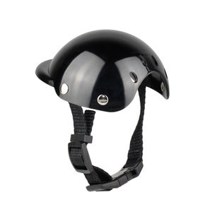 Casco para mascotas Motocicleta Bicicleta Montar Perrito Gorra Negro para perros pequeños Cachorro - Product Image 4