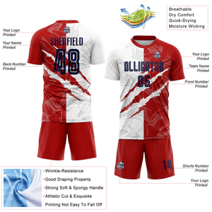 Nuovi Arrivi Ultimo Design Maglia da Calcio con Dettagli a Contrasto Top da Allenamento Polo Sportiva - Product Image 3