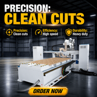 Routeur CNC à quatre broches avec entraînement par crémaillère à vis TBI de Taïwan, servomoteur 1500W et moteurs 6KW pour la découpe de MDF