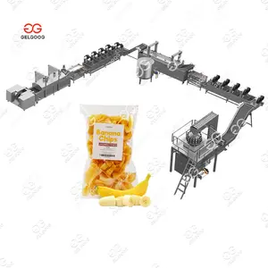Machine industrielle simple pour fabriquer des chips de banane plantain Combiner la production de chips de banane croustillants Ligne de production de chips de banane