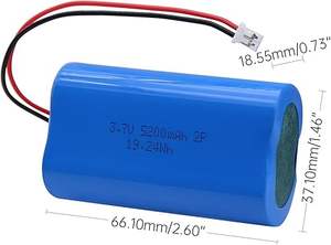 Oplaadbare Lithium 18650 Batterijpakket 3.7V 7.4V 12V 2000mAh 2600mAh 3500mAh Met Aangepaste Connector Veiligheids-PCM - Product Image 2