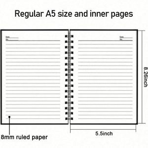 Carnet à spirales personnalisé avec couverture en papier, logo imprimé, agenda, planificateur, couleur personnalisée, format A4 - Product Image 4