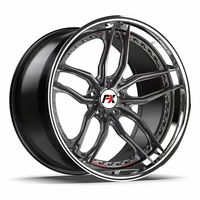 Velg Forging Aluminium Alloy 2-piece Chrome Plated 18 19 20 21 22 Inch 5x120 5x112 5x114.3 untuk BMW, Laris Terjual