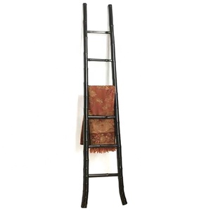 Étagère d'échelle de <span class=keywords><strong>serviette</strong></span> en bambou en <span class=keywords><strong>bois</strong></span> de grande quantité économique naturelle salle de bain écologique 4-6 niveaux facilement assemblé - Product Image 6