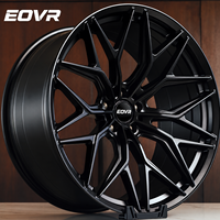 Ruedas Forjadas Personalizadas EVOR de 18, 19, 20, 21 y 22 Pulgadas, 5x114.3, 5x120, 5x112, Monobloque, Negro Brillante, para Audi RS Q5 Q8 BMW I8 M3 M5