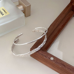 Brazaletes Cóncavos y Convexos de Plata de Ley 925, 3.5 mm de Ancho, Estilo Moderno, Joyería Fina para Mujer, Idea de Regalo para Fiesta o Boda, Micro - Product Image 4