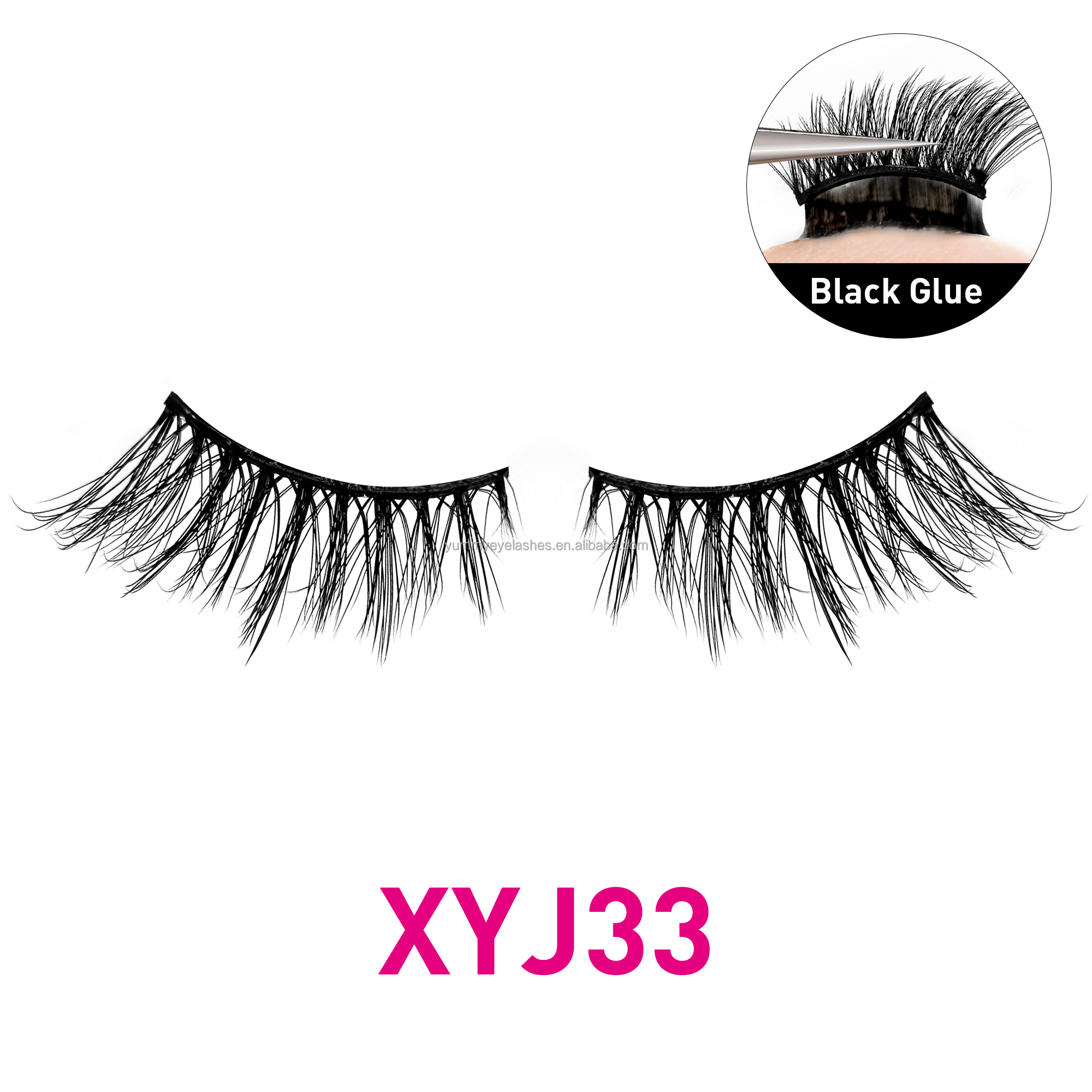 Pré-collées, demi-faux cils 33