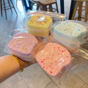 Plastic Simulated Basque Cake Food Play Set in Different Colors Ultra-thick Rebound Cute Shape Stress Relief Toy 14+ Unisex - Product Image 2
