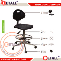 Detall bonne chaise multi-fonctionnelle maille confortable dossier et chaise pivotante
