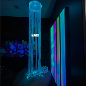 Tenda in Fibra Ottica Sensoriale per Terapia dell'Autismo e Bisogni Speciali, Cascata LED Multicolore, Attrezzatura Tattile - Product Image 1
