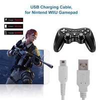 Wii U Cordon de données USB Chargeur d'alimentation Fil de 1M Câble de charge 2M 3M Options Chargeur de téléphone portable en plastique pour WiiU Gamepad Power Banks