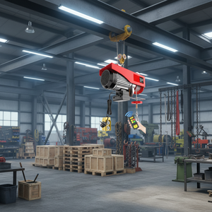 מנוף הרמה חשמלי מיני חדש 1 טון עם שלט רחוק 220V, עמיד בפני פיצוץ עם הגנה IP65, להרמת מטענים במחסן - Product Image 3