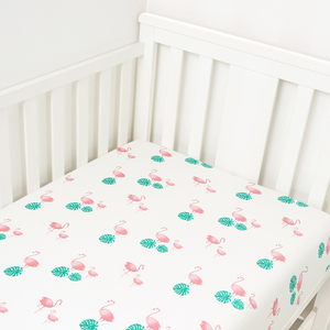 100% Organic Cotton 160gsm Knit Jersey Baby Bed <strong>Sheets</strong> <strong>Fitted</strong> Newborn <strong>Crib</strong> Mattress Pad Cover Baby <strong>Fitted</strong> Bed <strong>Sheets</strong> - Product Image 2