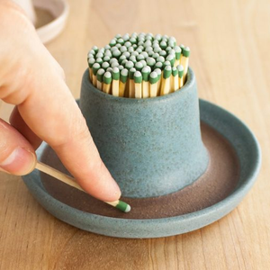 UOBOBO Custom Match Jar Bottle Vintage Ceramic Match Stick Holder Kitchen Match Box Holder