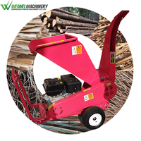Broyeur de bois WEIWEI le plus vendu, déchiqueteuse d'arbres, machine à broyer le bois mobile, coupe-branches