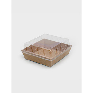 Juego de contenedores de comida para el almuerzo cuadrado Kraftat de 4 piezas, capacidad de 1000ml, tapas duraderas personalizables de silicona de grado calentable único - Product Image 1