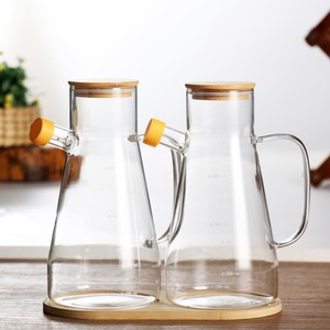 Poignée de pot d'huile d'ustensile de cuisine en verre de Borosilicate élevé <span class=keywords><strong>pour</strong></span> <span class=keywords><strong>le</strong></span> stockage de sauce d'assaisonnement de <span class=keywords><strong>vinaigre</strong></span> bouteille d'huile Durable <span class=keywords><strong>pour</strong></span> l'usage domestique - Product Image 3
