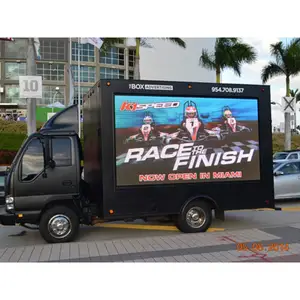Esposizione di pubblicità dello schermo principale segno del furgone del pannello digitale Mobile gigante fuori porta sui veicoli del camion