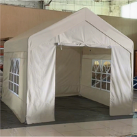 Abri de voiture moderne portable en métal pour l'extérieur avec cadre en acier revêtu de PVC, imperméable et durable pour garage ou usage automobile