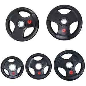 Mancuernas para Ejercicio Físico, Discos de Peso Recubiertos de Goma con Tres Orificios - Product Image 3